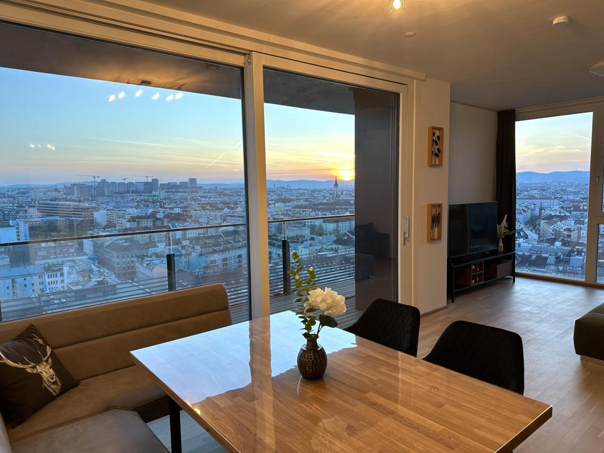 Panorama Sky Apartment I Rooftop Pool I Metro Station Viyana Dış mekan fotoğraf
