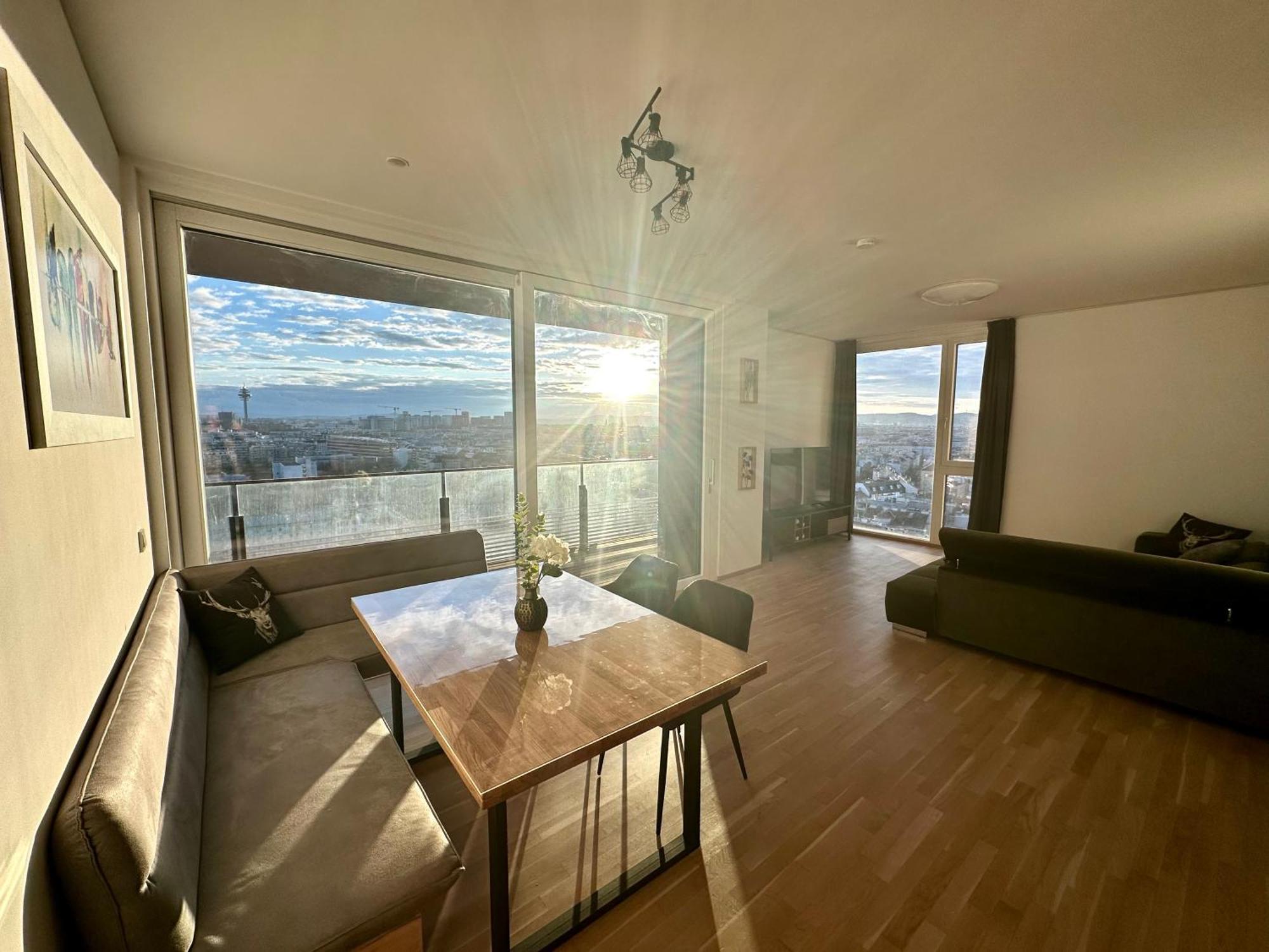 Panorama Sky Apartment I Rooftop Pool I Metro Station Viyana Dış mekan fotoğraf
